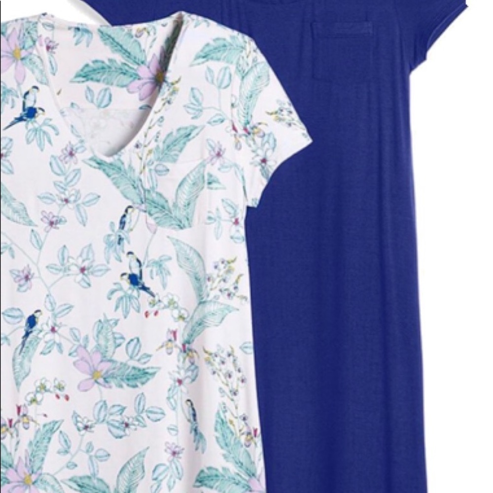 Soma Cool Nights V neck Sleep Shirt M